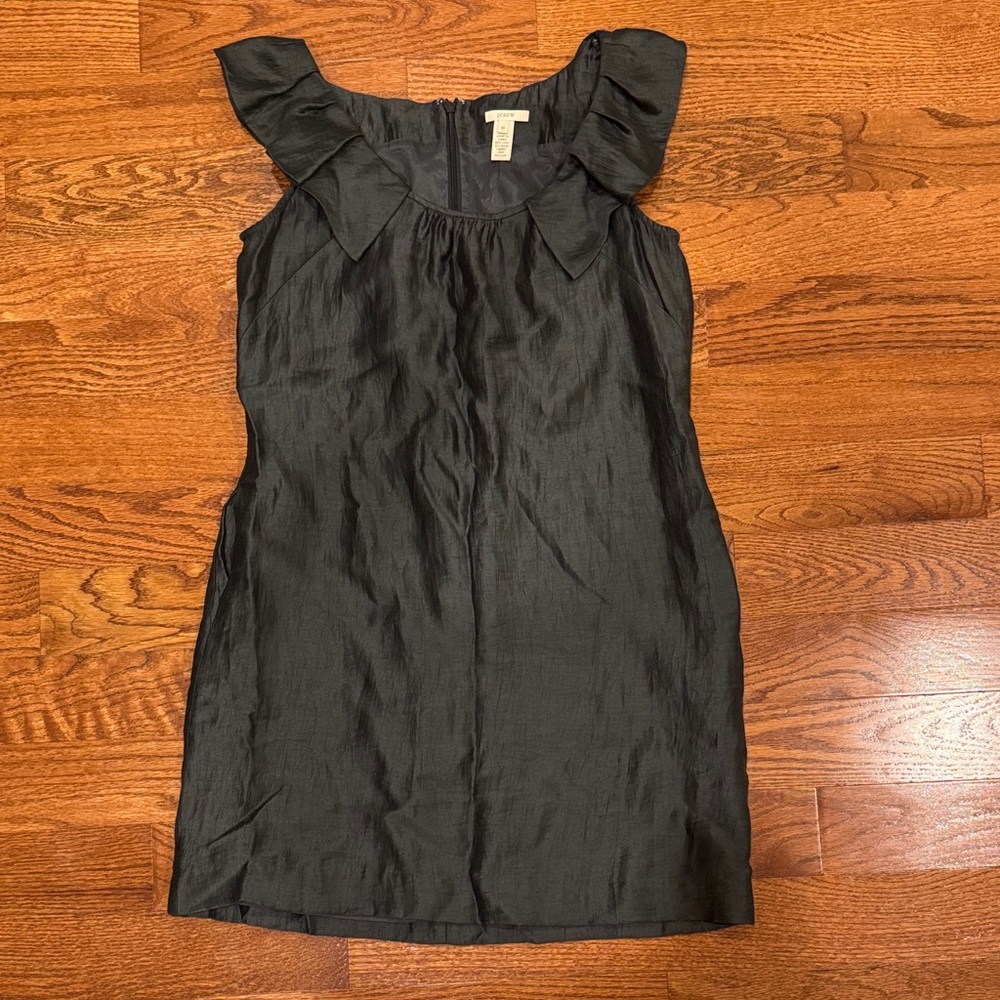 J.Crew dark grey linen blend dress size 10